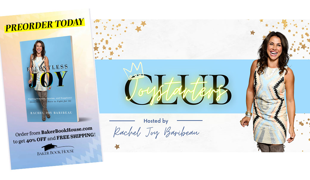 Rachel Joy Baribeau's book and joy club